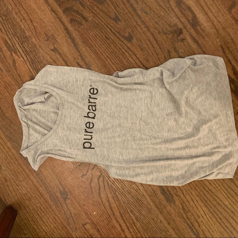 Pure barre tank xs gray